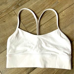 Lululemon white Flow Y bra